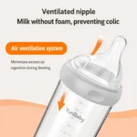 YunBaby BPA-Free Glass Baby Bottle 180ml - Image 3